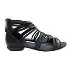 Chanel Flat Sandals Silver Black 37c — view 2