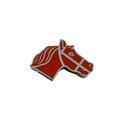 Hermes Scarf Ring Twirly Quadrige Metal Red Silver Horse