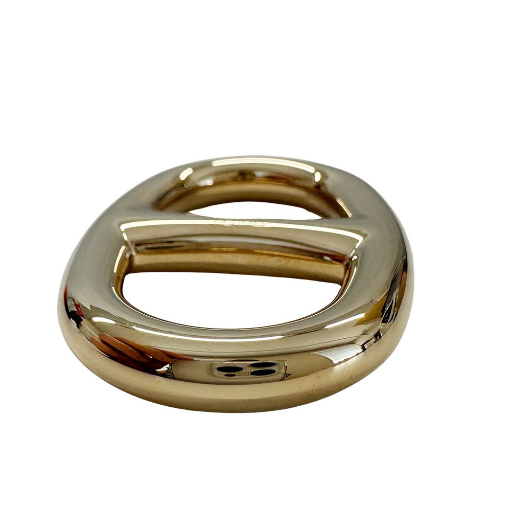 Hermes Scarf Ring Chaine D'ancre Metal Gold Accent — view 5