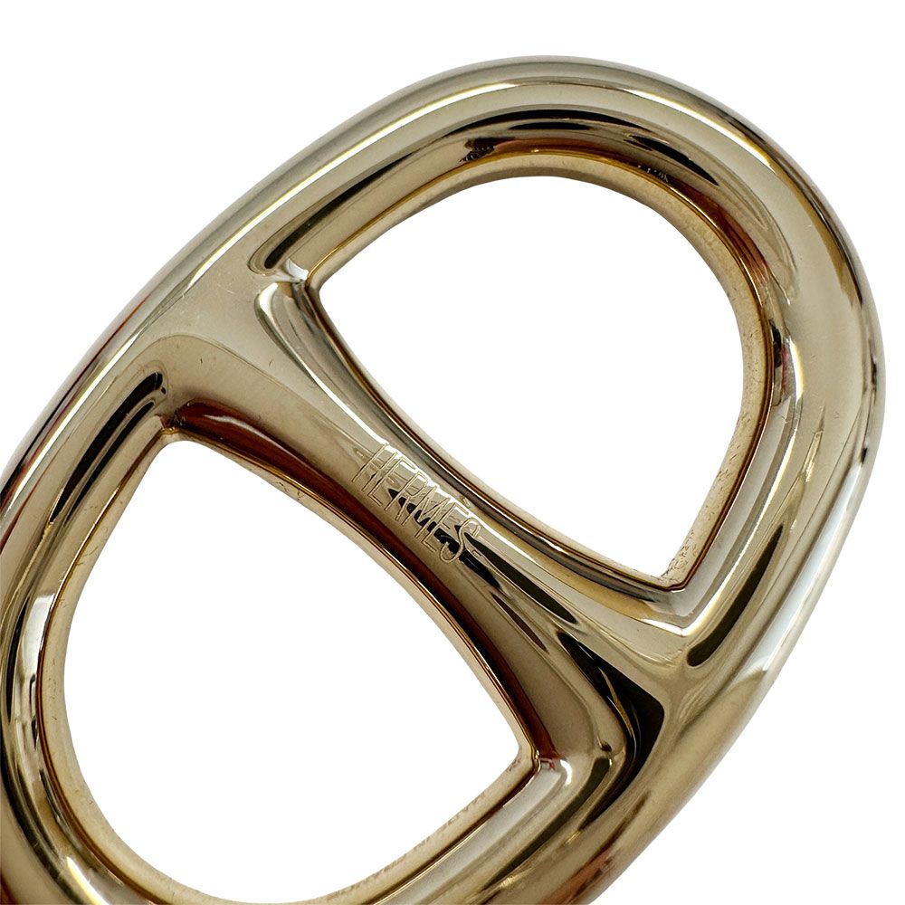 Hermes Scarf Ring Chaine D'ancre Metal Gold Accent — view 8