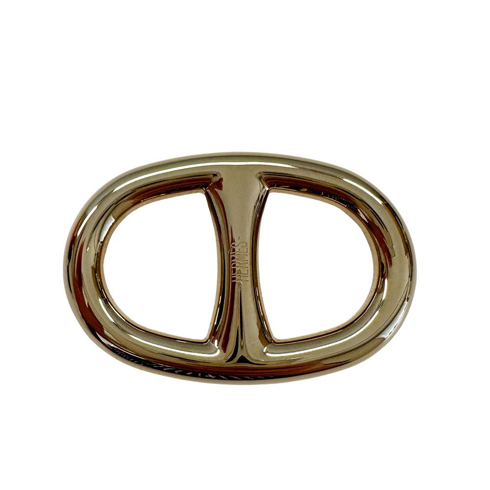 Hermes Scarf Ring Chaine D'ancre Metal Gold Accent — view 3