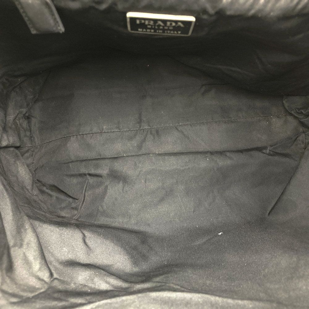 Prada Handbag Plastic Handle Nylon Black — view 8