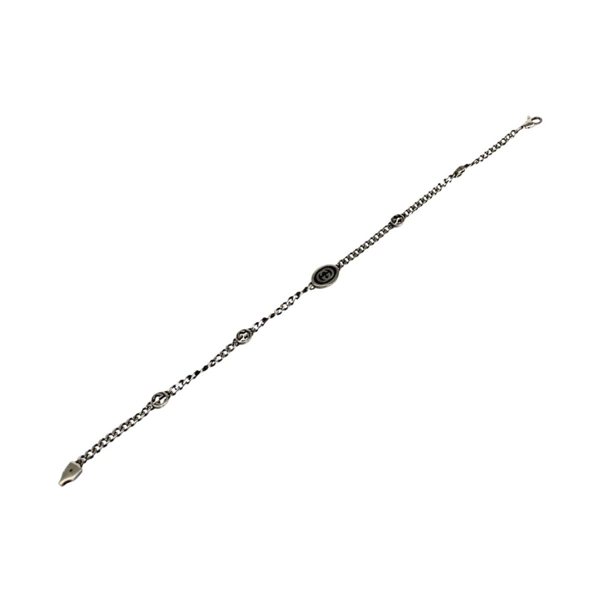 Gucci Interlocking 925 Sterling Silver Bracelet — view 6