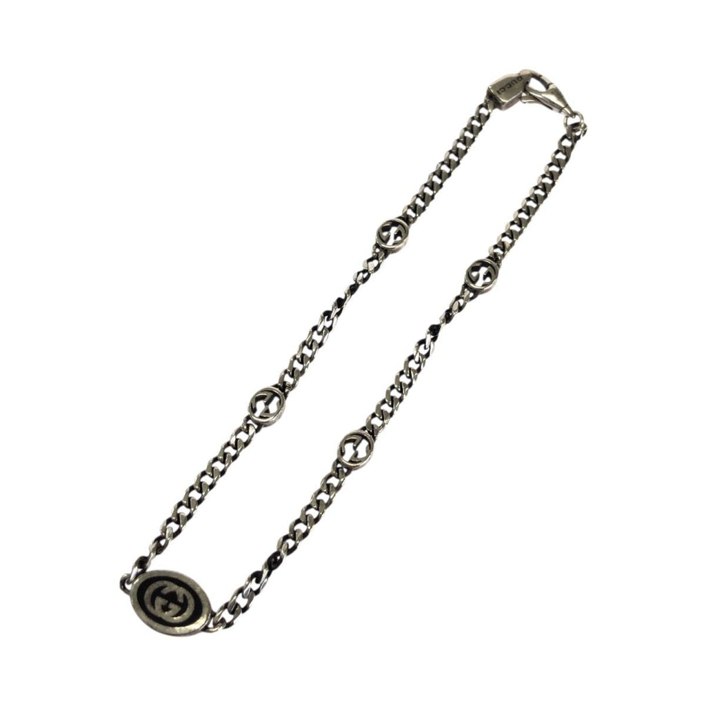 Gucci Interlocking 925 Sterling Silver Bracelet — view 2