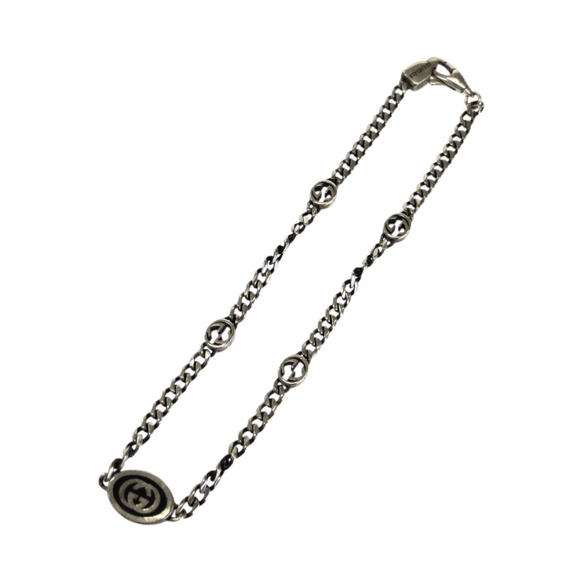 Gucci Interlocking 925 Sterling Silver Bracelet — view 2