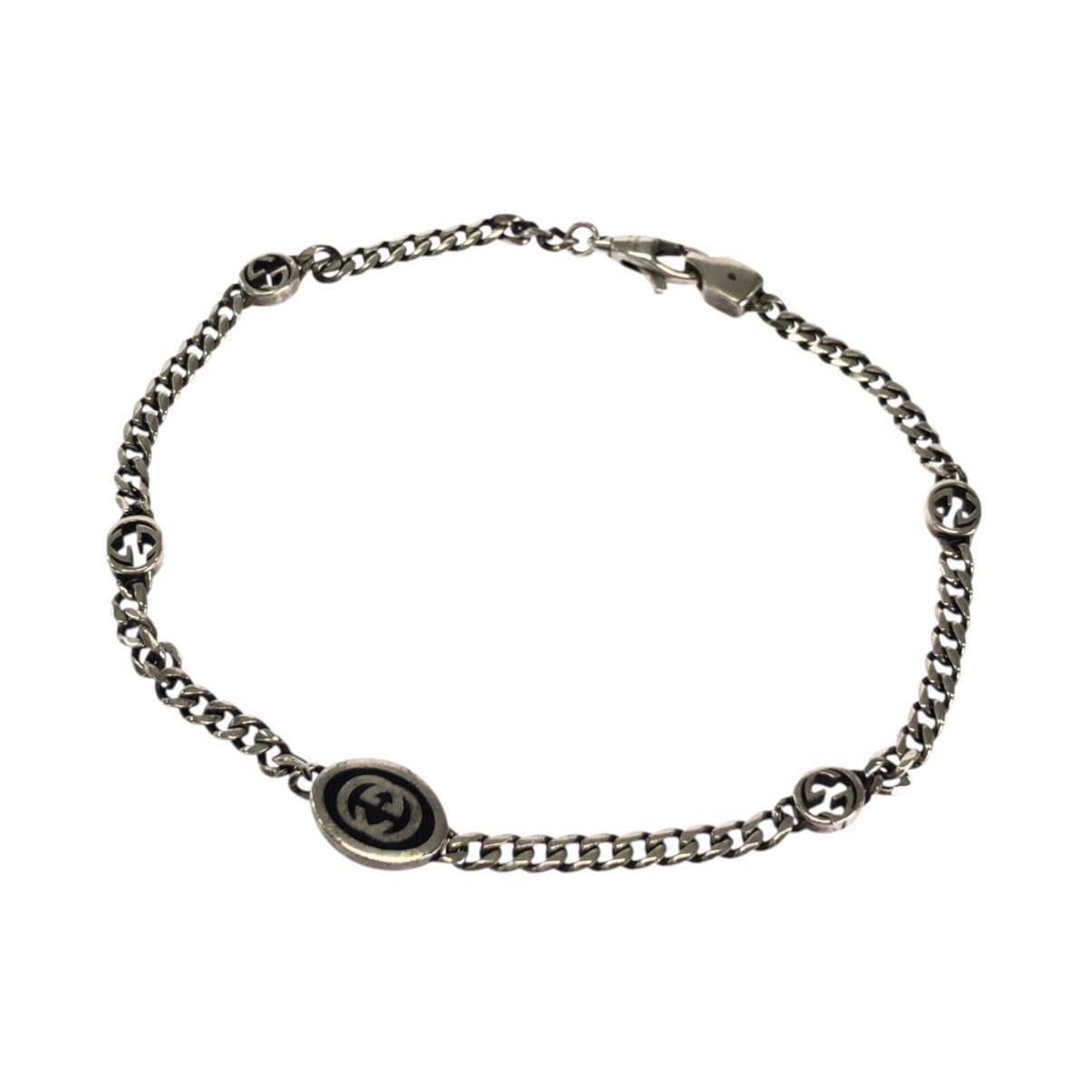 Gucci Interlocking 925 Sterling Silver Bracelet