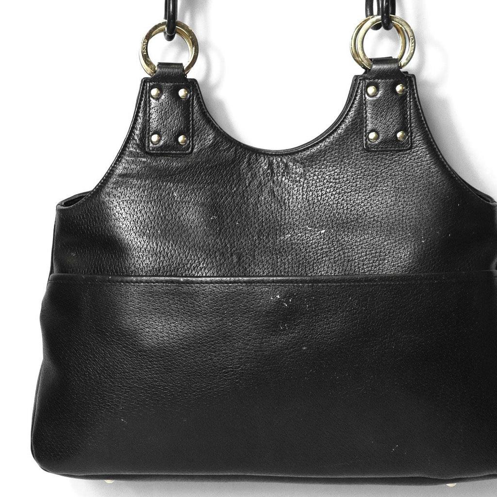 Gucci Shoulder Bag Leather Black — view 4