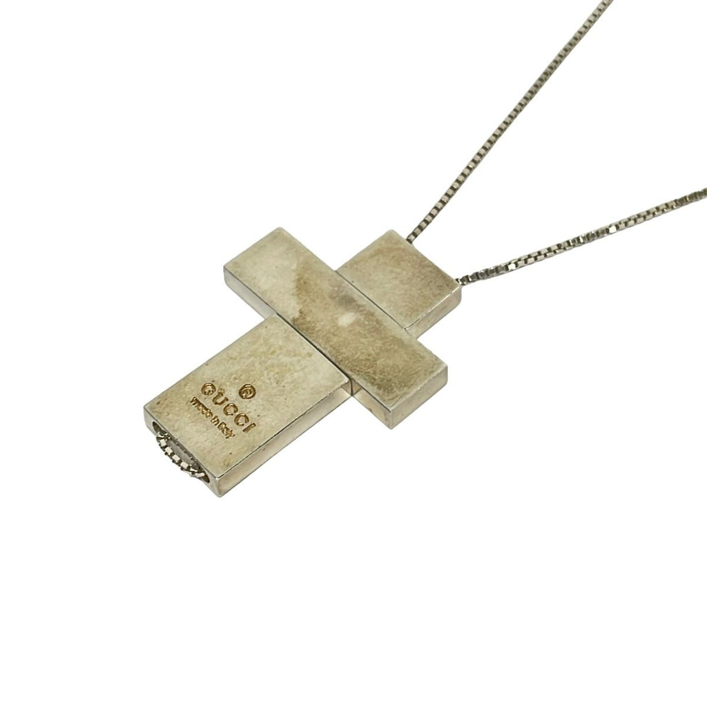 Gucci Necklace Silver Cross — view 3
