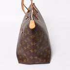 Louis Vuitton Iena MM Tote Bag Monogram Brown Gold — view 4