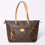 Louis Vuitton Iena MM Tote Bag Monogram Brown Gold
