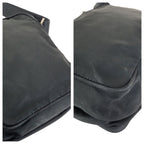Prada Tessuto Black Silver Nylon Shoulder Bag Pochette — view 6