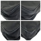 Prada Tessuto Black Silver Nylon Shoulder Bag Pochette — view 3
