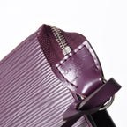 Louis Vuitton Pochette Accessoires Pouch Epi Purple Silver — view 5