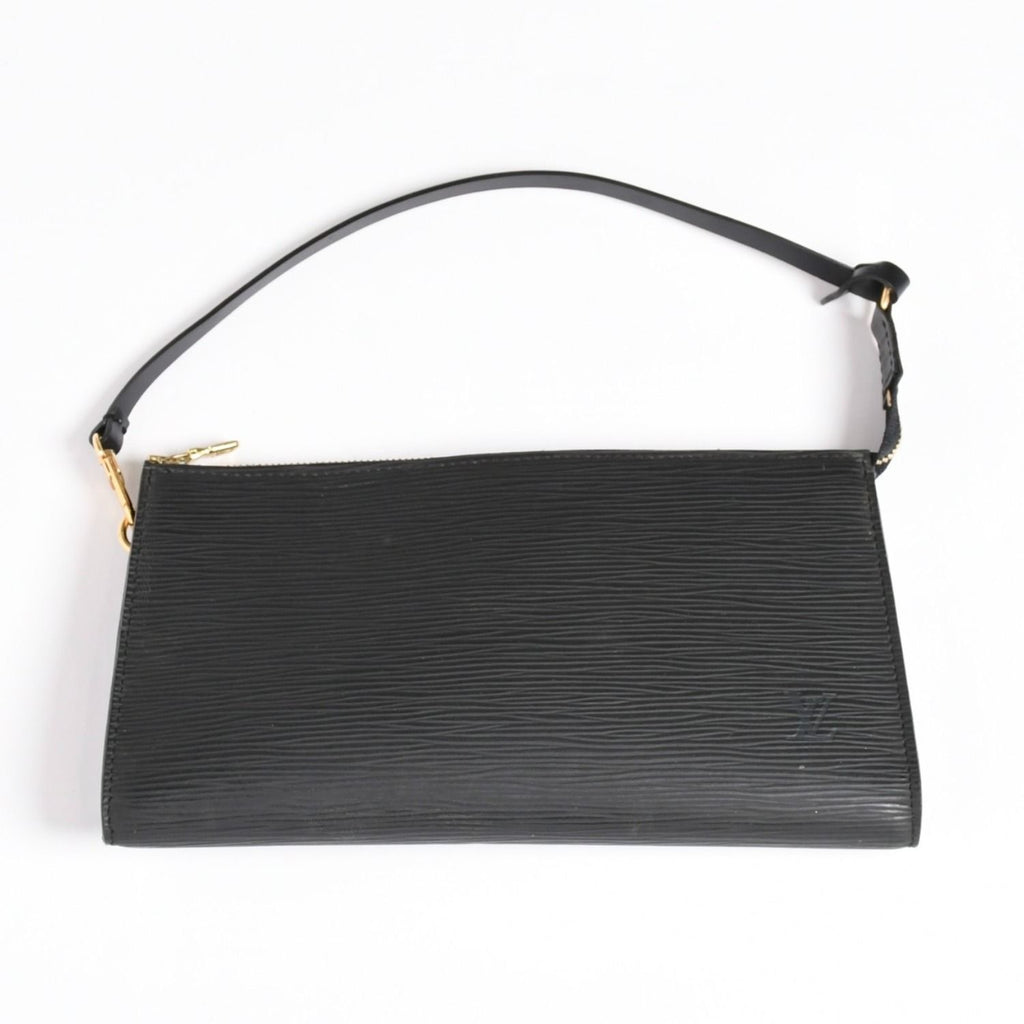 Louis Vuitton Pochette Accessoires Pouch Epi Black Gold