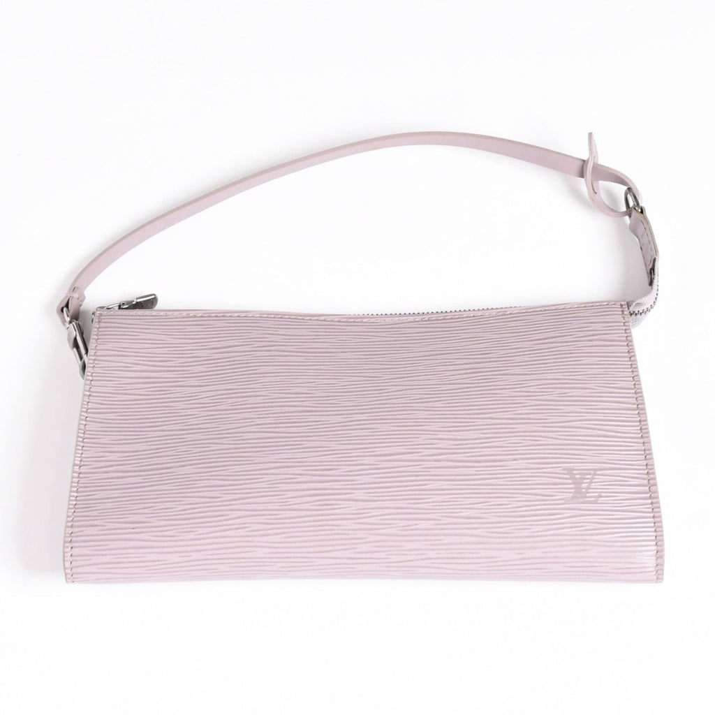 Louis Vuitton Pochette Accessoires Pouch Epi Lavender Silver