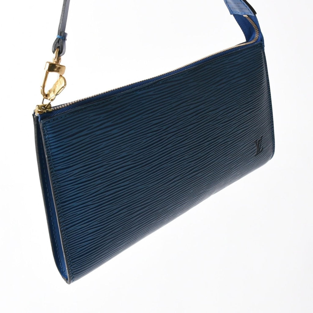 Louis Vuitton Pochette Accessoires Bag Epi Leather Blue — view 3