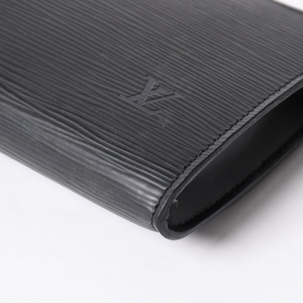Louis Vuitton Pochette Accessoires Pouch Epi Black Gold — view 8