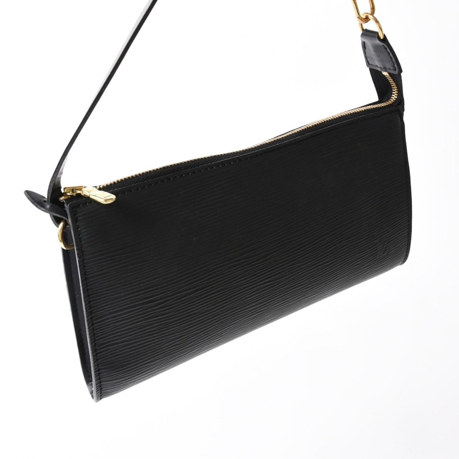 Louis Vuitton Pochette Accessoires Pouch Epi Black Gold — view 3