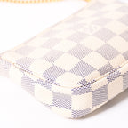 Louis Vuitton Mini Pochette Accessoires Pouch Damier Azur White — view 8