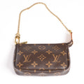 Louis Vuitton Monogram Mini Pochette Accessoires Pouch Brown