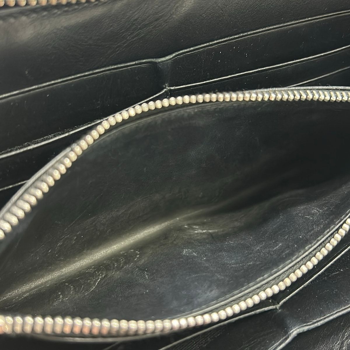 Loewe Wallet Zip Around Stars Navy Ivory Star Leather — view 4