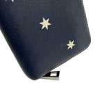 Loewe Wallet Zip Around Stars Navy Ivory Star Leather — view 9