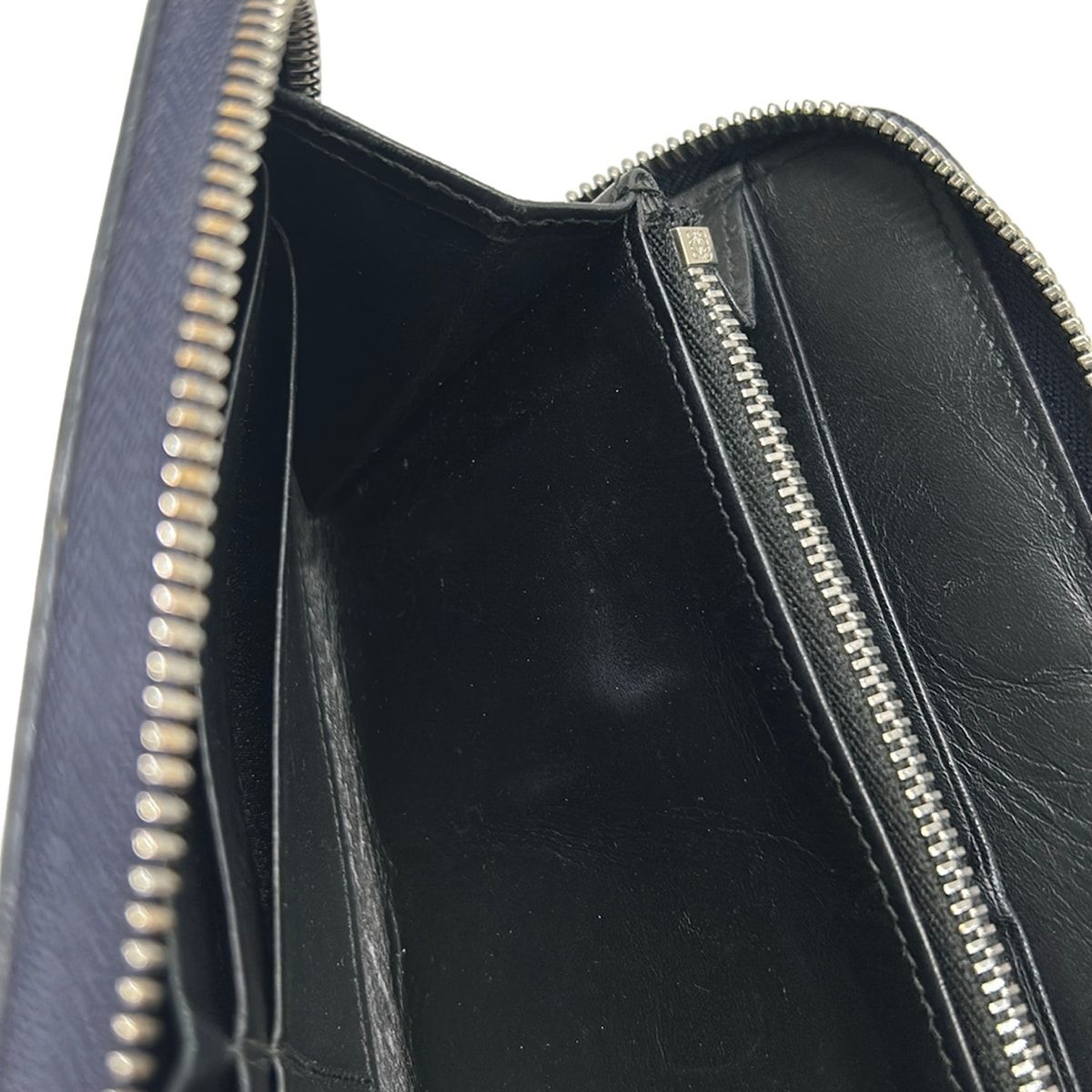Loewe Wallet Zip Around Stars Navy Ivory Star Leather — view 7