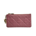 Dior Coin Case Lady Purple Leather