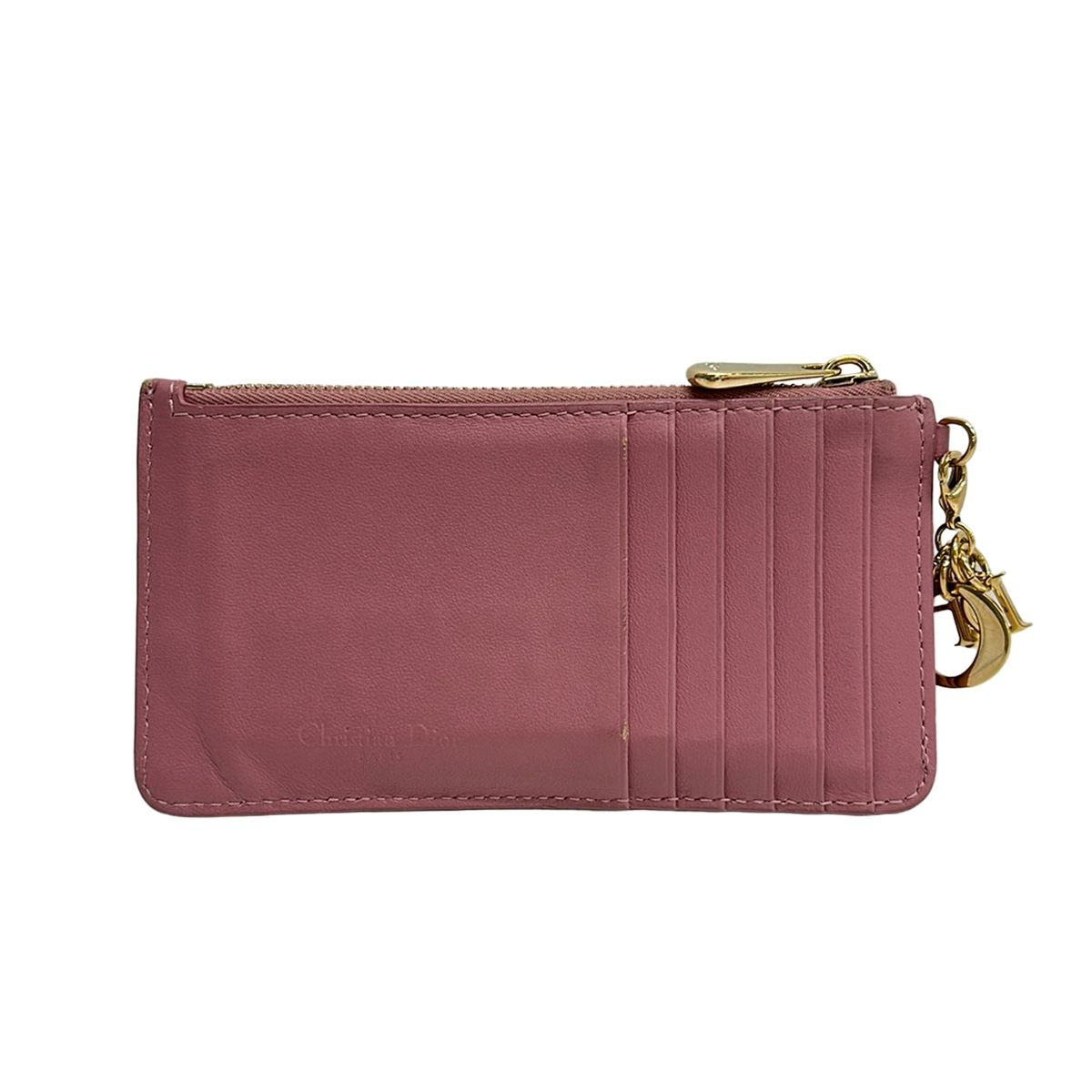 Dior Coin Case Lady Purple Leather — view 2