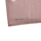 Prada Bifold Wallet Light Pink Leather — view 5