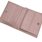 Prada Bifold Wallet Light Pink Leather — view 3