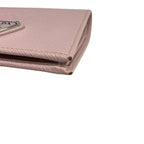 Prada Bifold Wallet Light Pink Leather — view 8