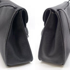 Hermes Halzan 31 Togo Black Silver Shoulder — view 3