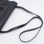 Hermes Halzan 31 Togo Black Silver Shoulder — view 8