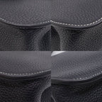 Hermes Halzan 31 Togo Black Silver Shoulder — view 4