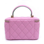 Chanel Quilted Vanity 2-Way Bag Lambskin Pink Green — view 2