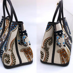 Hermes Garden Party ―pm Electric Handbag Around Toile Ash Plume Negonda — view 3