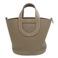 Hermes in the Loop 23 Handbag Taurillon Clemence Etoupe Gray Ju Kei Silver