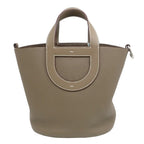 Hermes in the Loop 23 Handbag Taurillon Clemence Etoupe Gray Ju Kei Silver