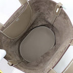 Hermes in the Loop 23 Handbag Taurillon Clemence Etoupe Gray Ju Kei Silver — view 6