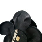 Chanel Shawl Band Corsage Camellia Brooch Black — view 5