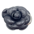 Chanel Shawl Band Corsage Camellia Brooch Black
