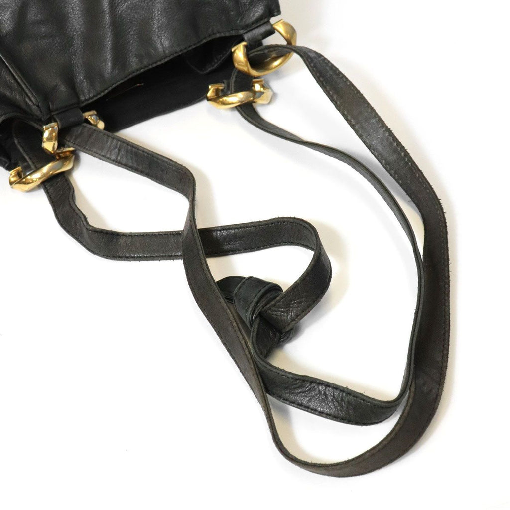 Loewe Anagram Shoulder Bag Leather Black — view 5