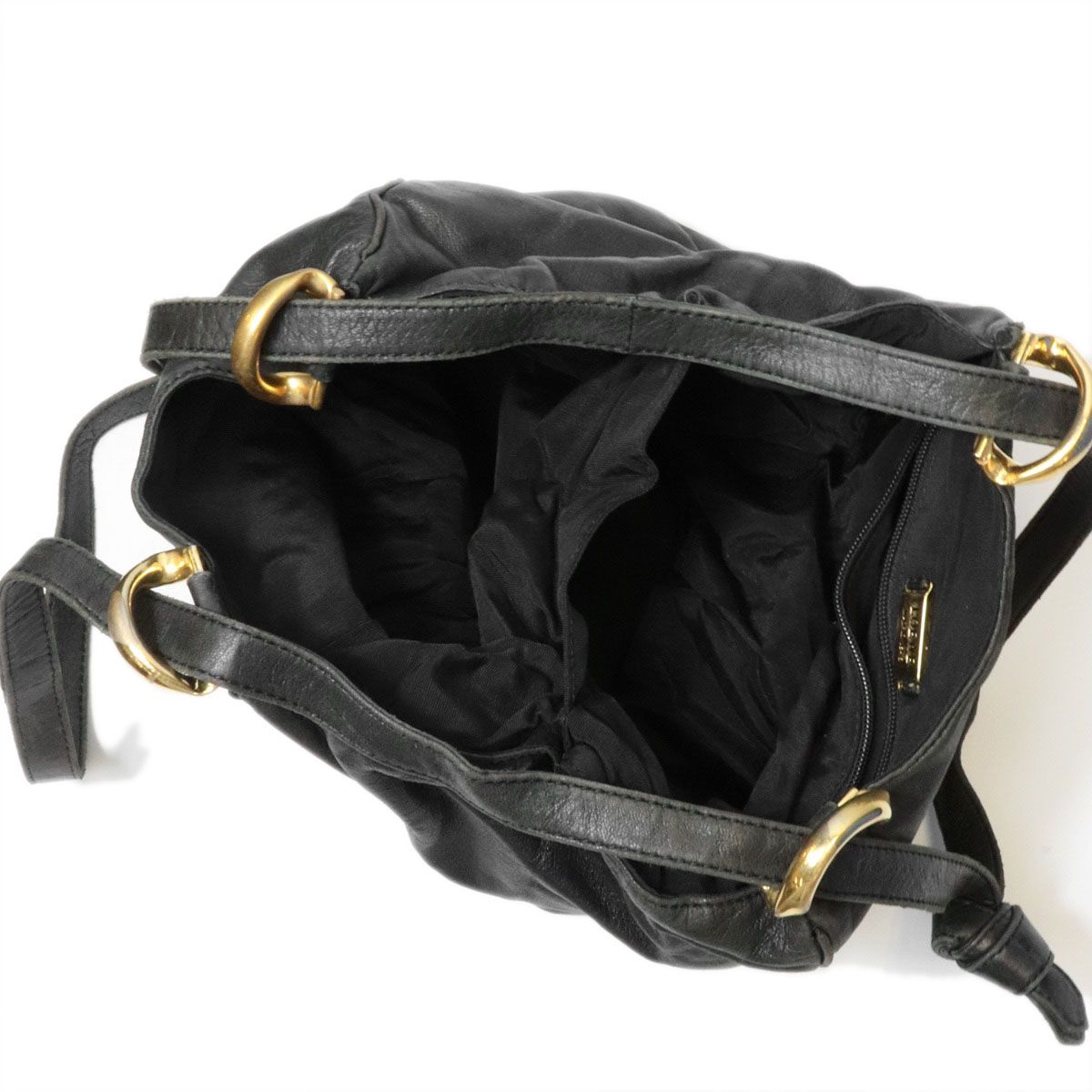 Loewe Anagram Shoulder Bag Leather Black — view 8