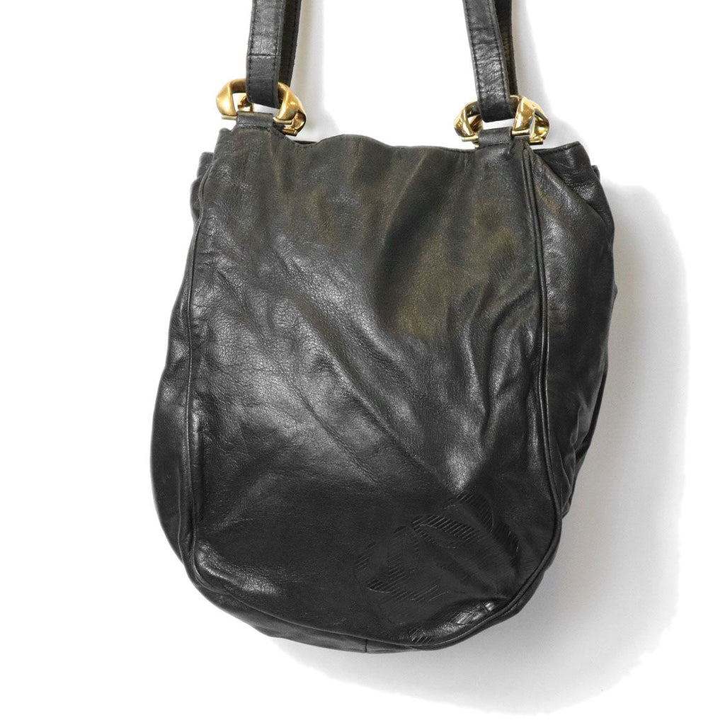 Loewe Anagram Shoulder Bag Leather Black — view 3