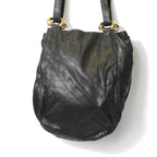 Loewe Anagram Shoulder Bag Leather Black — view 3