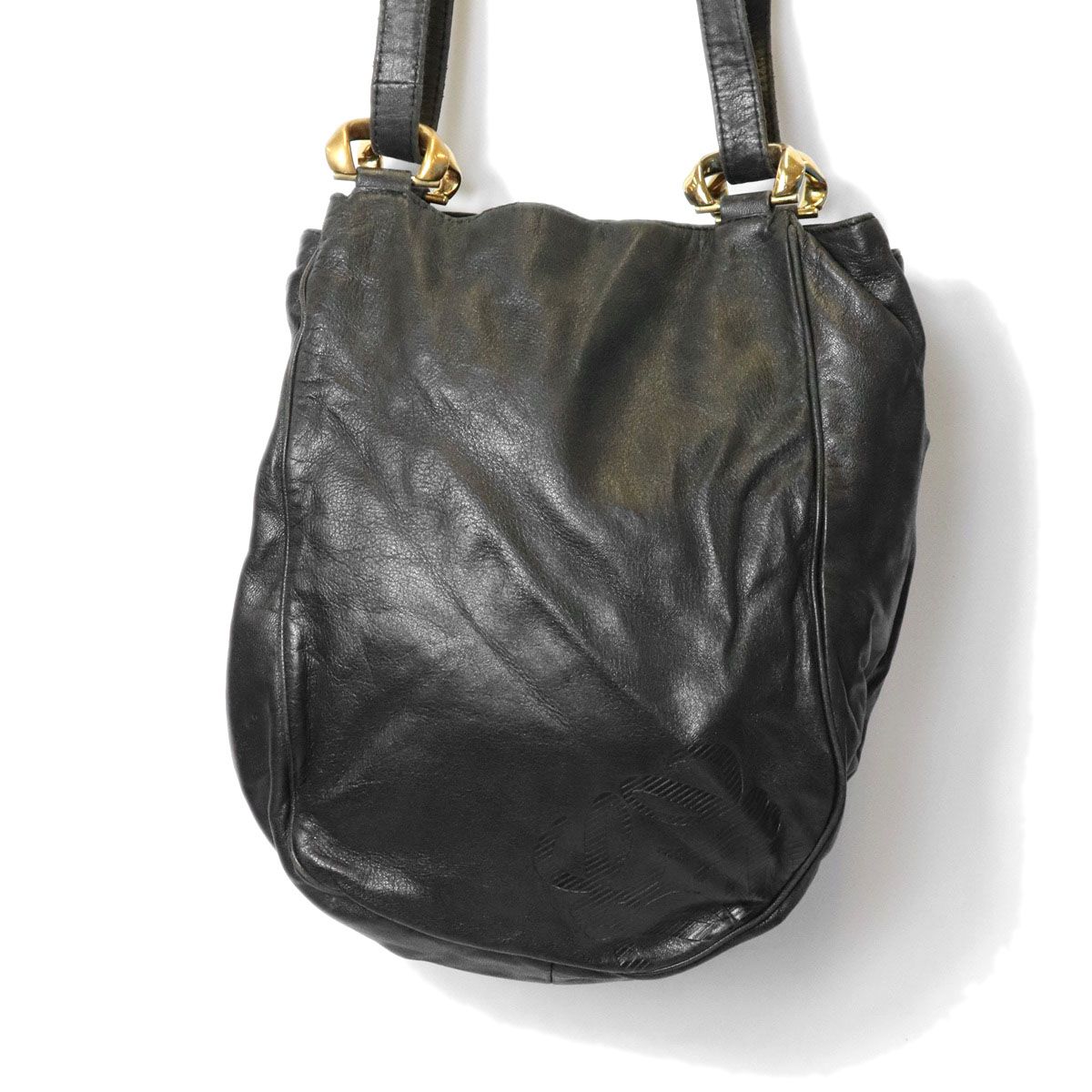 Loewe Anagram Shoulder Bag Leather Black — view 3