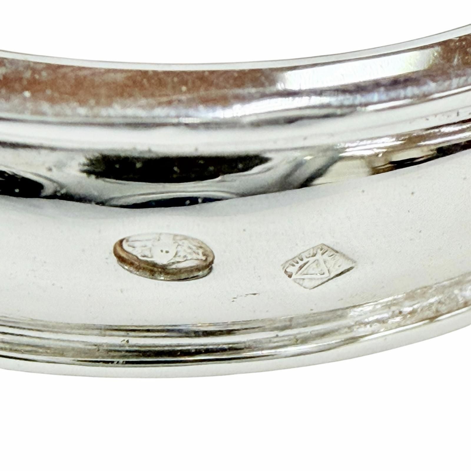 Hermes Ceinture Ring 925 750 Silver Gold — view 7