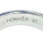 Hermes Ceinture Ring 925 750 Silver Gold — view 6