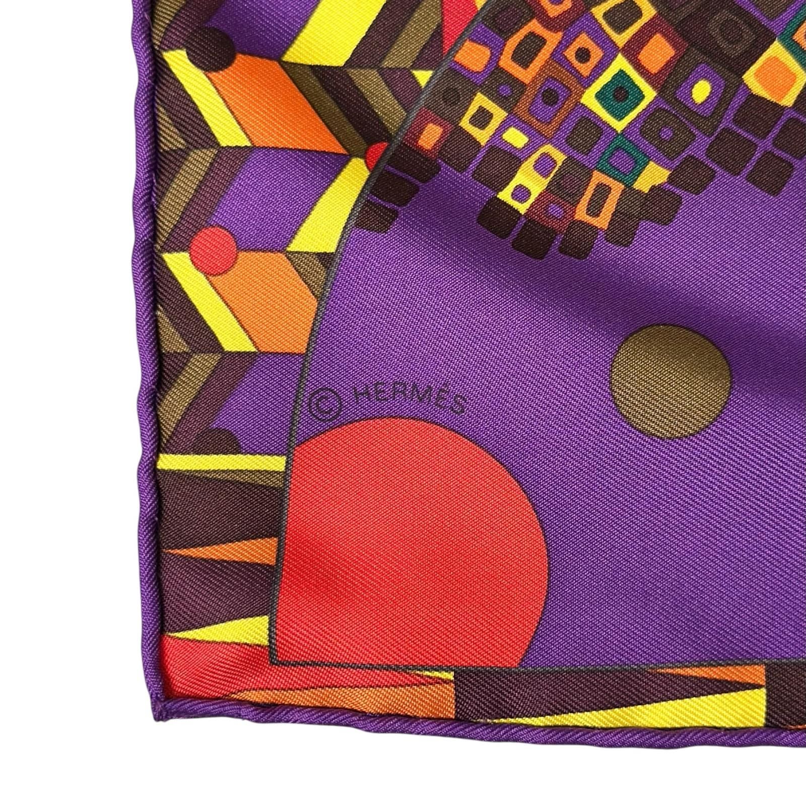 Hermes Carre 90 Silk Wings les Ailes de la Soie 100% Scarf Multicolor — view 8